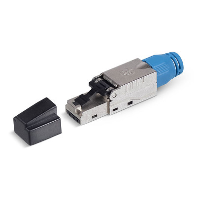 Cabeus 8P8C-SH-C8-TWP Коннектор RJ-45(8P8C) под витую пару, категория 8, экранированный, со вставкой