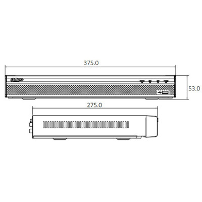 NVR IP видеорегистратор DHI-NVR2208-4KS2 Dahua