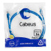 Cabeus PC-UTP-RJ45-Cat.5e-1.5m-BL Патч-корд U/UTP, категория 5е, 2xRJ45/8p8c, неэкранированный, синий, PVC, 1.5м