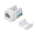 Cabeus KJ-RJ45-Cat.6-90 Вставка Keystone Jack RJ-45, категория 6, заделка тип 110, белая