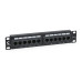 Cabeus PL-12-Cat.5e 10;-Dual IDC Патч-панель 10;, установочный размер 236 мм, 12 портов RJ-45, категория 5e, Dual IDC