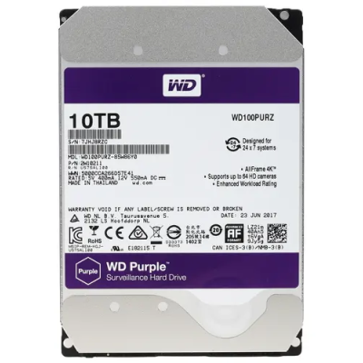 10 ТБ Жесткий диск WD Purple WD100PURZ