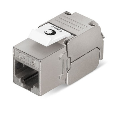 Cabeus KJ-RJ45-Cat.6-SH-180-Toolless Вставка Keystone Jack RJ-45(8P8C), 180 градусов, категория 6, экранированная, без инструмента Toolless