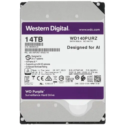 14 ТБ Жесткий диск WD Purple WD140PURZ