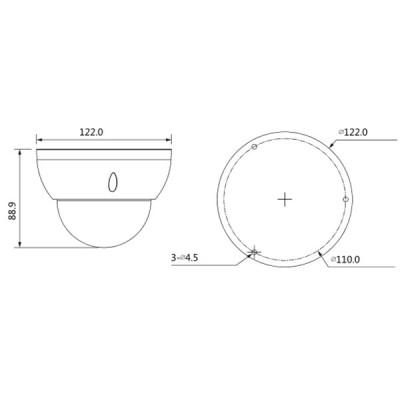 Гибридная видеокамера DH-HAC-HDBW1100RP-VF-S3