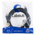 Cabeus PC-UTP-RJ45-Cat.5e-5m-BK Патч-корд U/UTP, категория 5е, 2xRJ45/8p8c, неэкранированный, черный, PVC, 5м