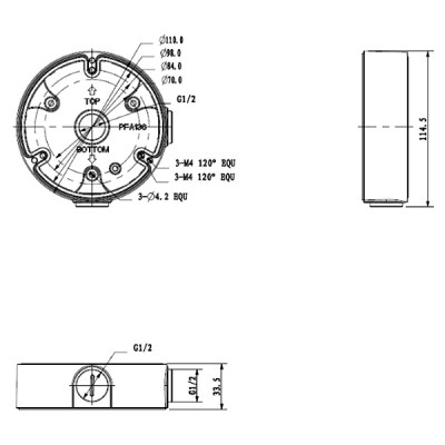 Монтажная коробка DH-PFA136 Dahua