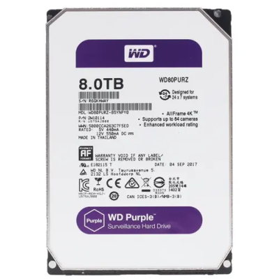 8 ТБ Жесткий диск WD Purple WD80PURZ