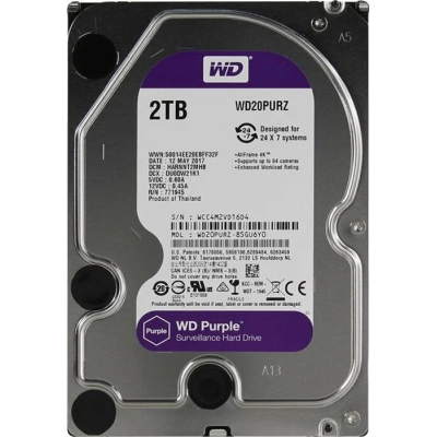 2 ТБ Жесткий диск WD Purple IntelliPower WD20PURX