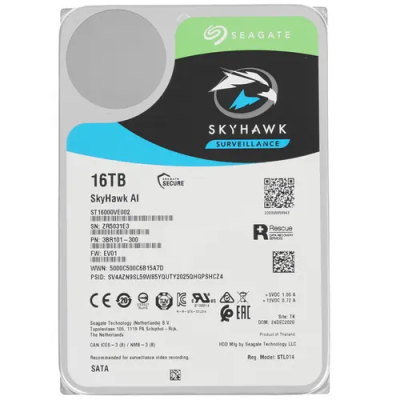 16 ТБ Жесткий диск Seagate SkyHawk AI ST16000VE002