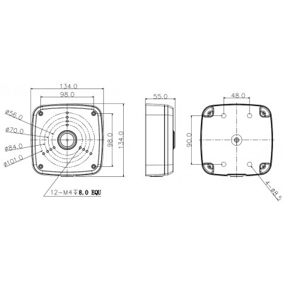 Монтажная коробка DH-PFA122 Dahua