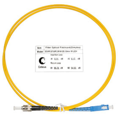 Cabeus FOP(s)-9-SC-ST-1m Шнур оптический simplex SC-ST 9/125 sm 1м LSZH