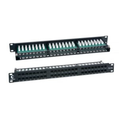 Cabeus PLHD-48-Cat.5e-Dual IDC-1U Патч-панель высокой плотности 19;, 1U, 48 портов RJ-45, категория 5e, Dual IDC