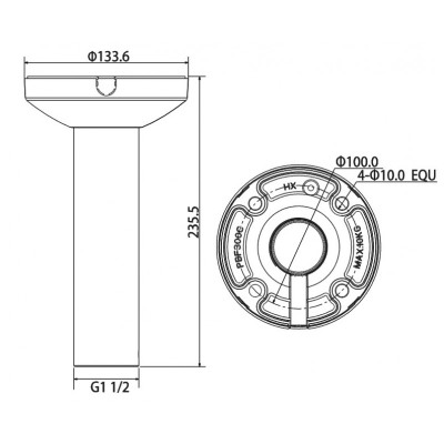 Потолочный кронштейн DH-PFB300C Dahua