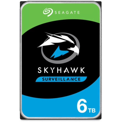 Жесткий диск Seagate Surveillance SkyHawk ST6000VX008, 6ТБ, 3.5;, HDD, SATA III, 256Мб