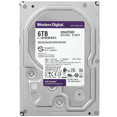 6 ТБ Жесткий диск WD Purple Surveillance WD62PURZ