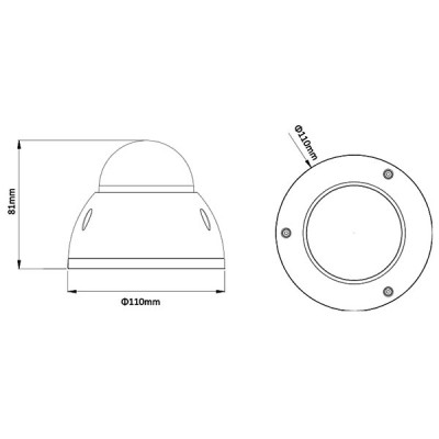 DH-IPC-HDBW1120EP-W-0280B IP камера  Dahua