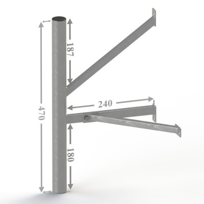 Стеновой кронштейн для крепления антенн  KSU-240/470