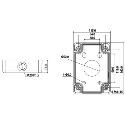 Монтажная коробка DH-PFA120 Dahua