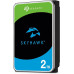 Жесткий диск Seagate Surveillance SkyHawk ST2000VX017, 2ТБ, 3.5;, HDD, SATA III, 265Мб