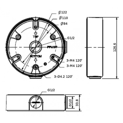 Монтажная коробка DH-PFA137 Dahua