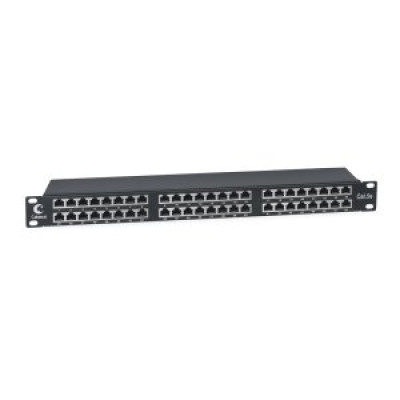 Cabeus PLHD-48-Cat.5e-SH-Dual IDC-1U Патч-панель высокой плотности 19; Высота (1U), 48 портов RJ-45, категория 5e, полностью экранированная, Dual IDC